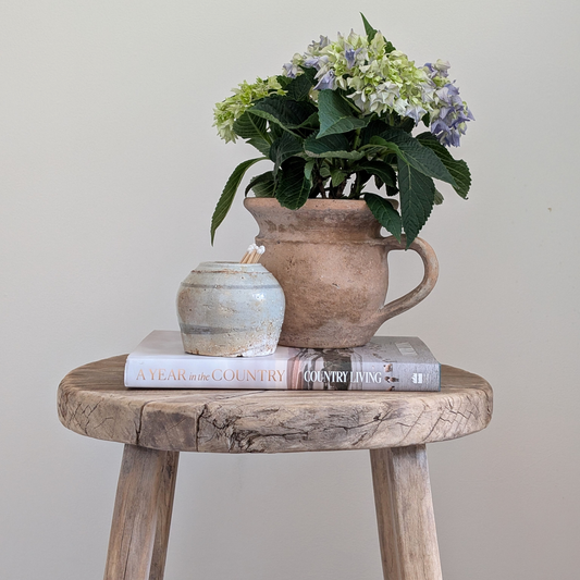 Small French Terracotta Handled Pot