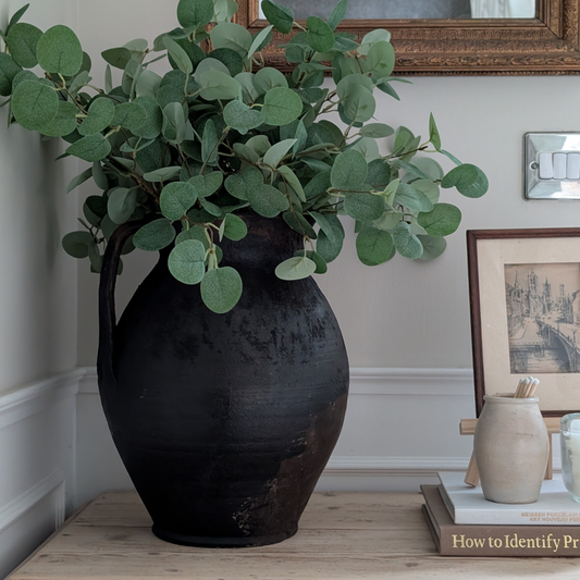 Large Charcoal Handled Pot