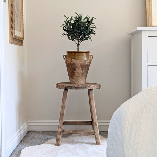 Antique Spanish Yellow Pot