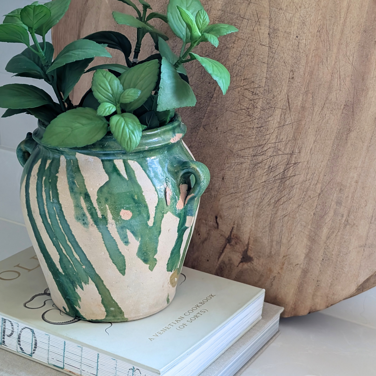 Green Spanish Olive Pot