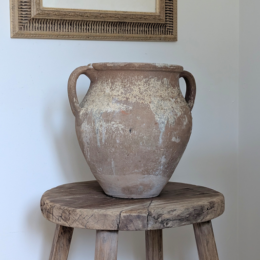 Large Beige Turkish Pot