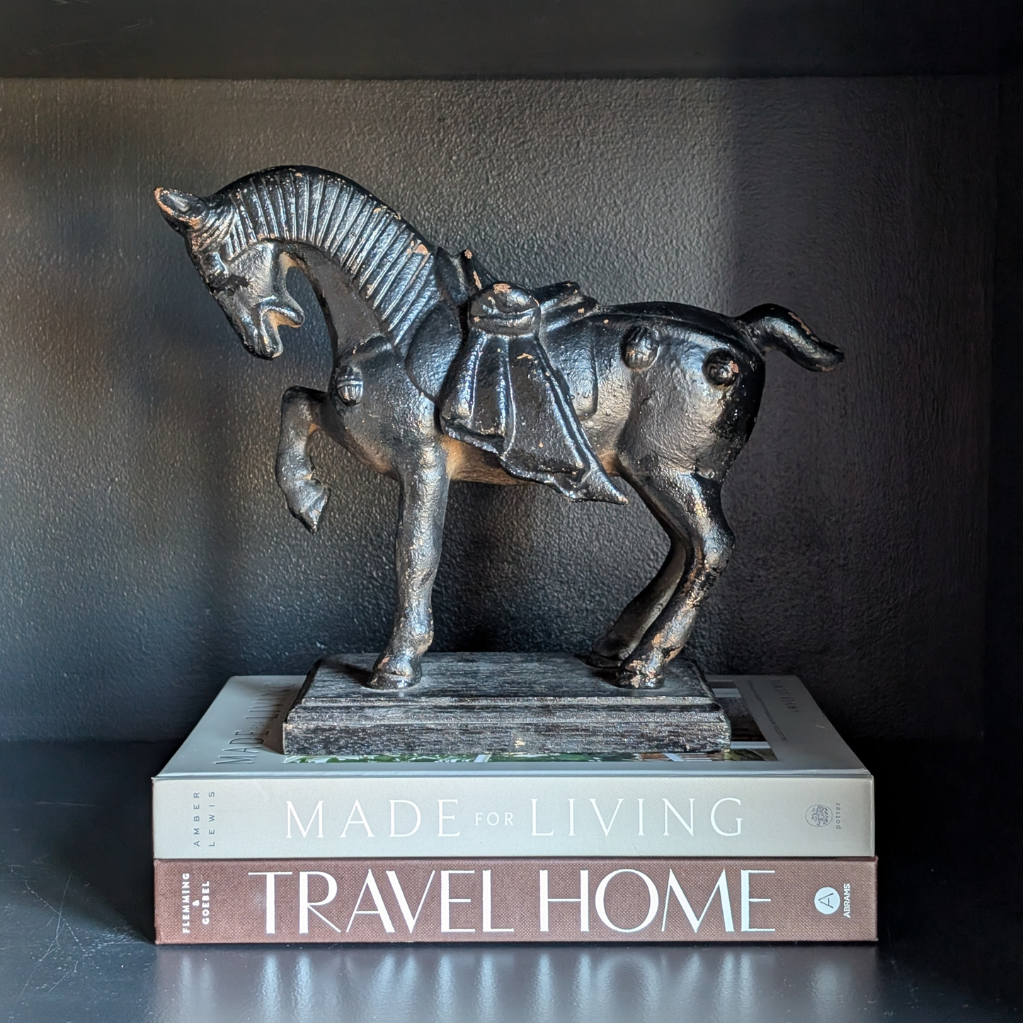 Cast-Iron Horse on Stand