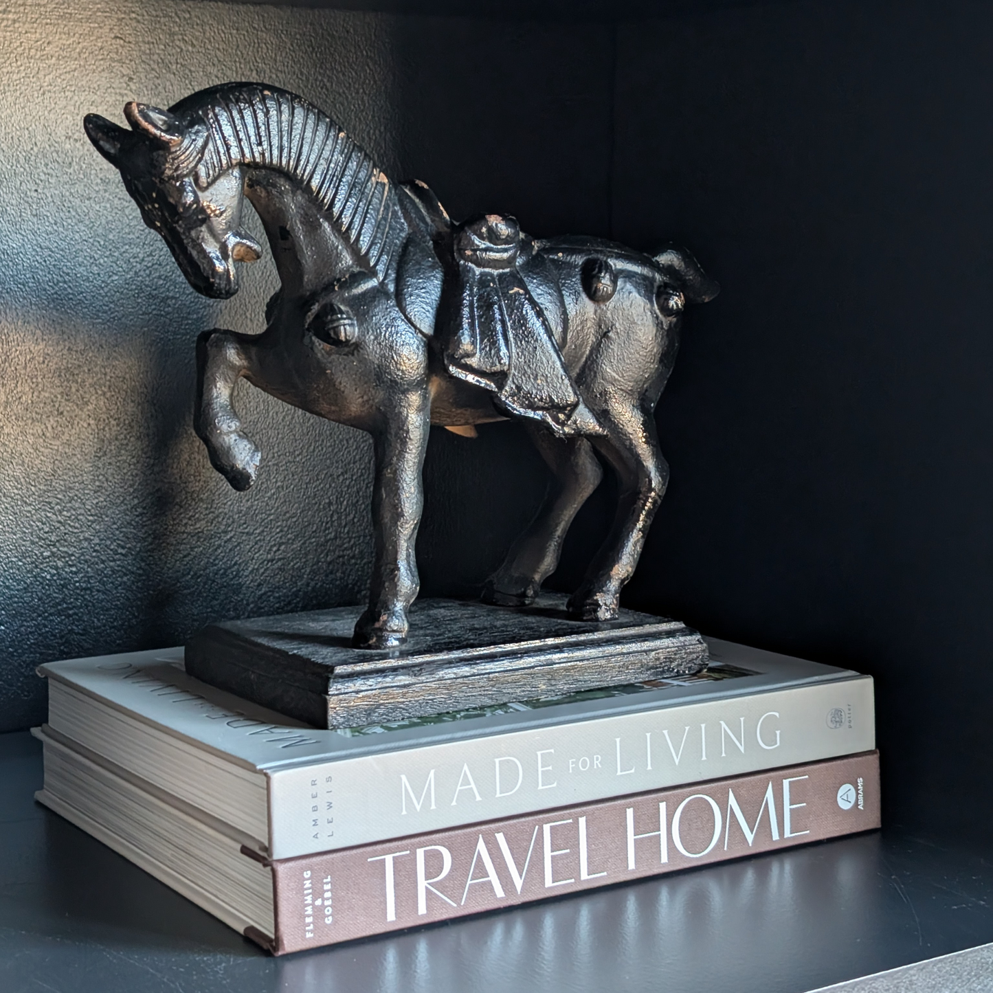 Cast-Iron Horse on Stand