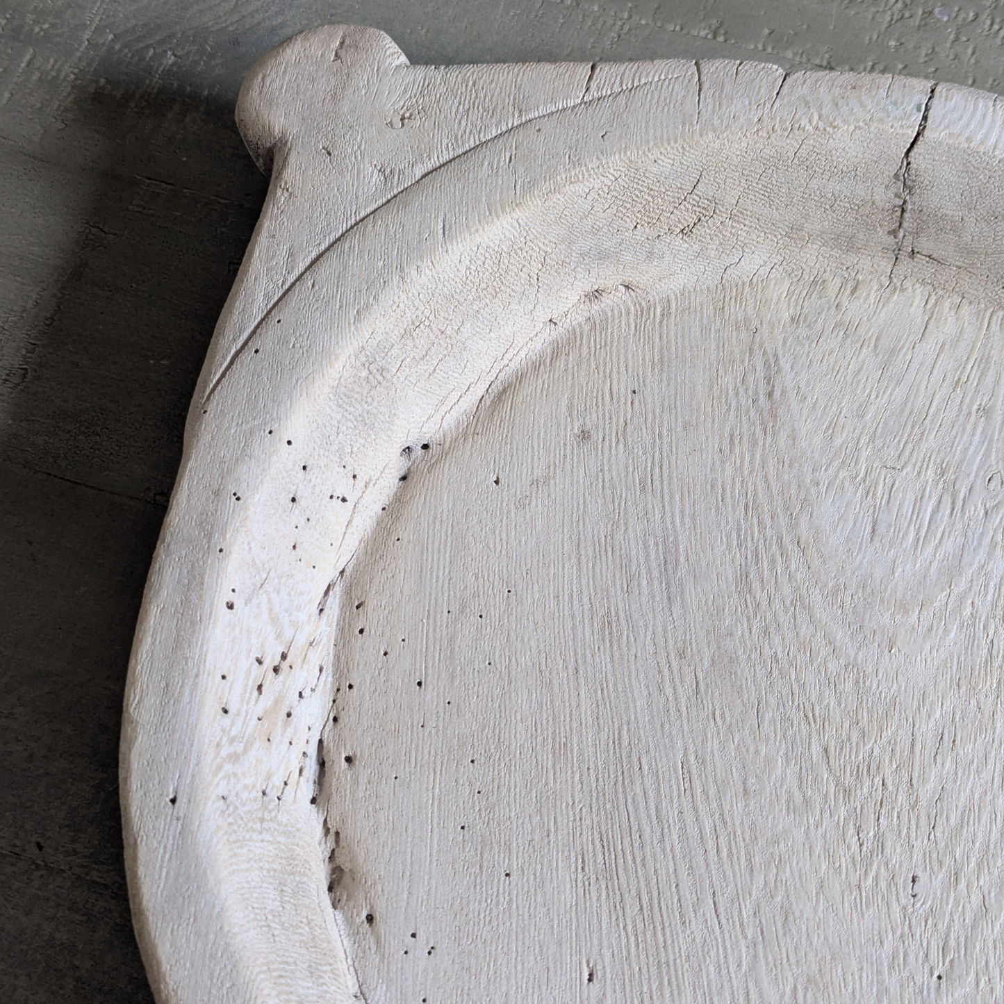 Pale Wooden Chapati Bowl