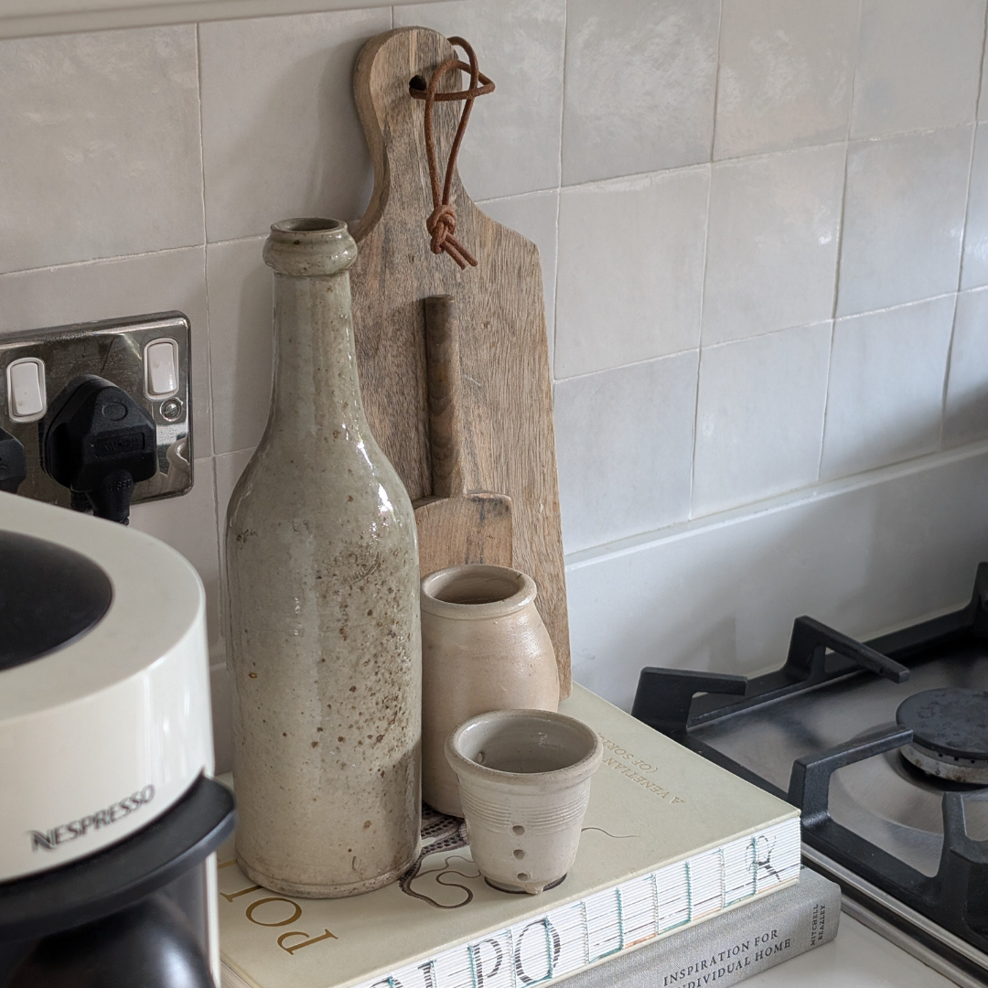 Vintage French Stoneware Bottle