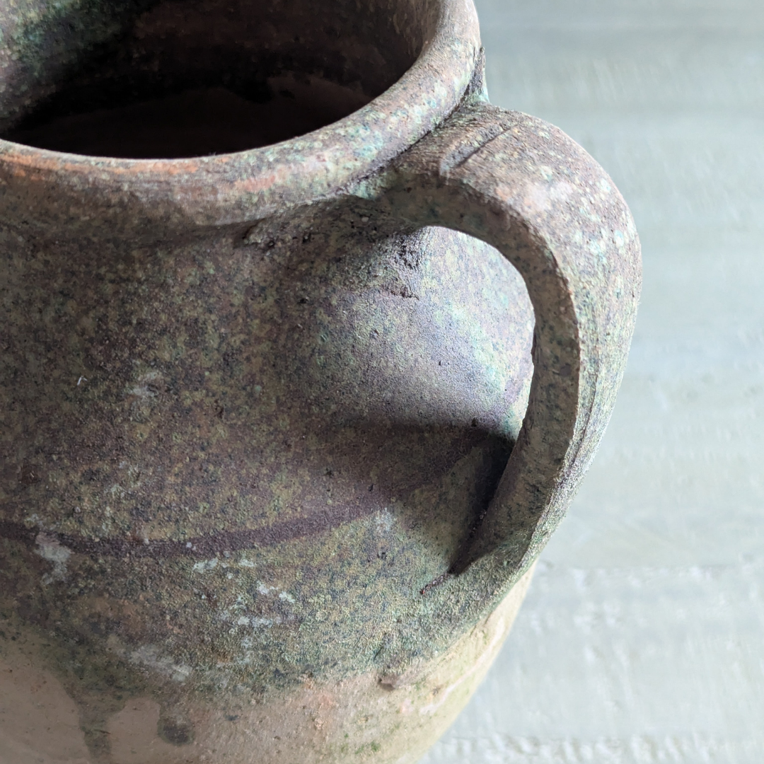 Small Green Glaze Turkish Pot