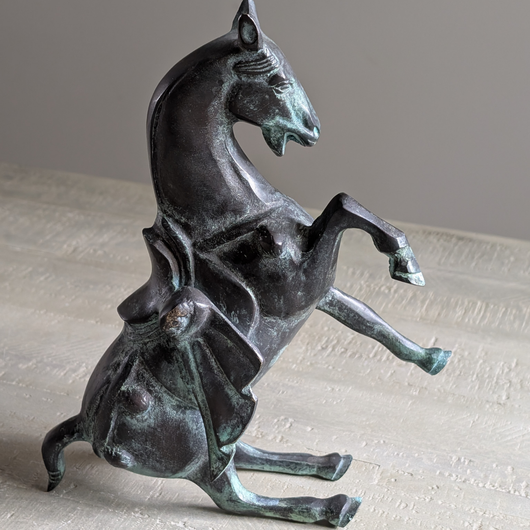 Cast Iron Horse Sculpture