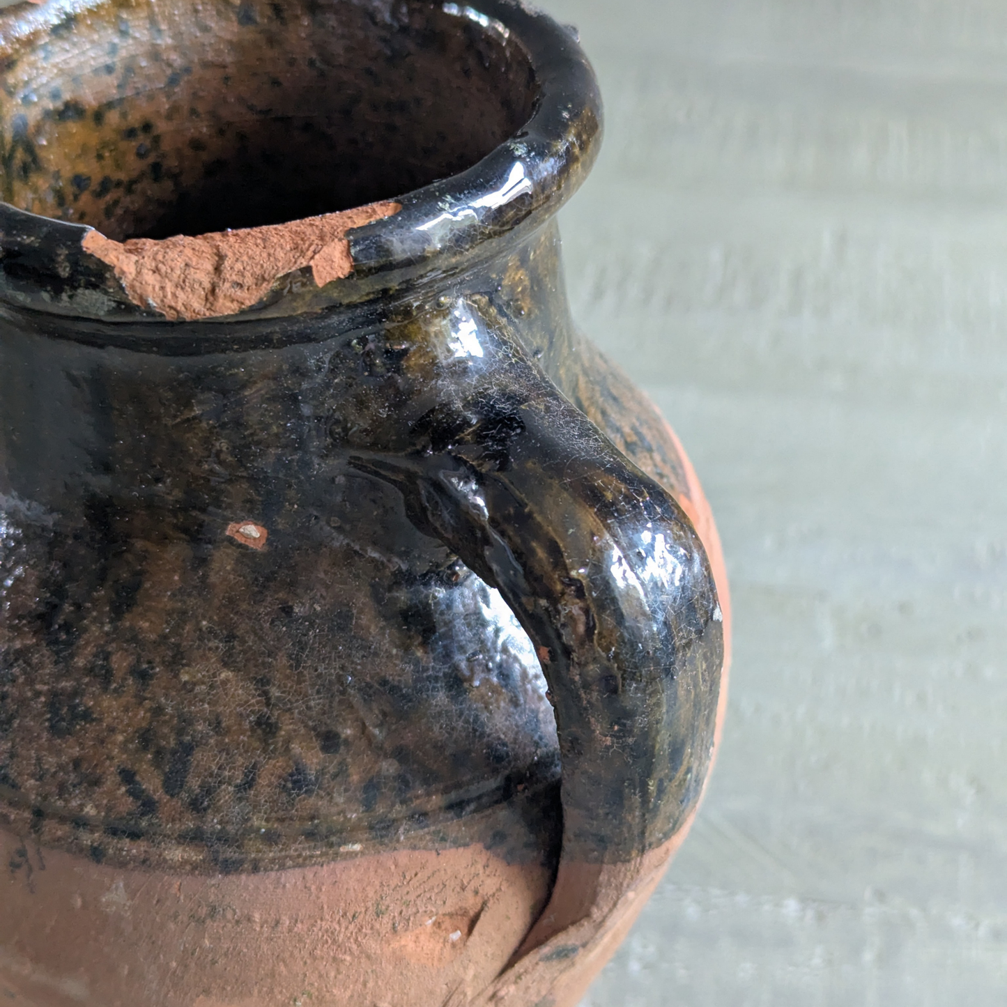 Small Green Turkish Pot (dark)