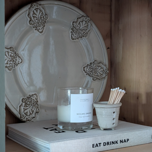 Large White Display Plate