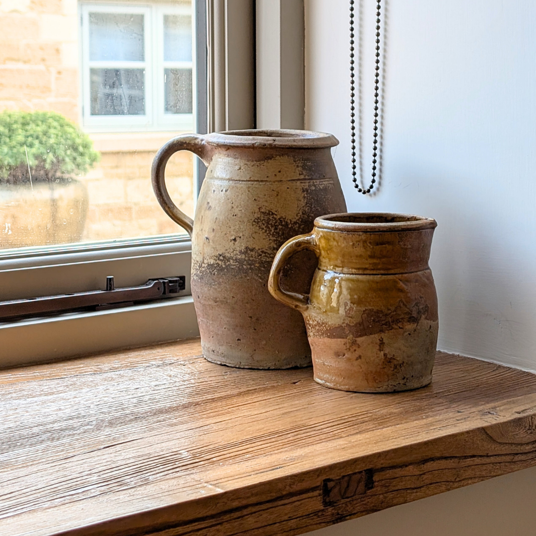 Small Orange Glazed French Jug