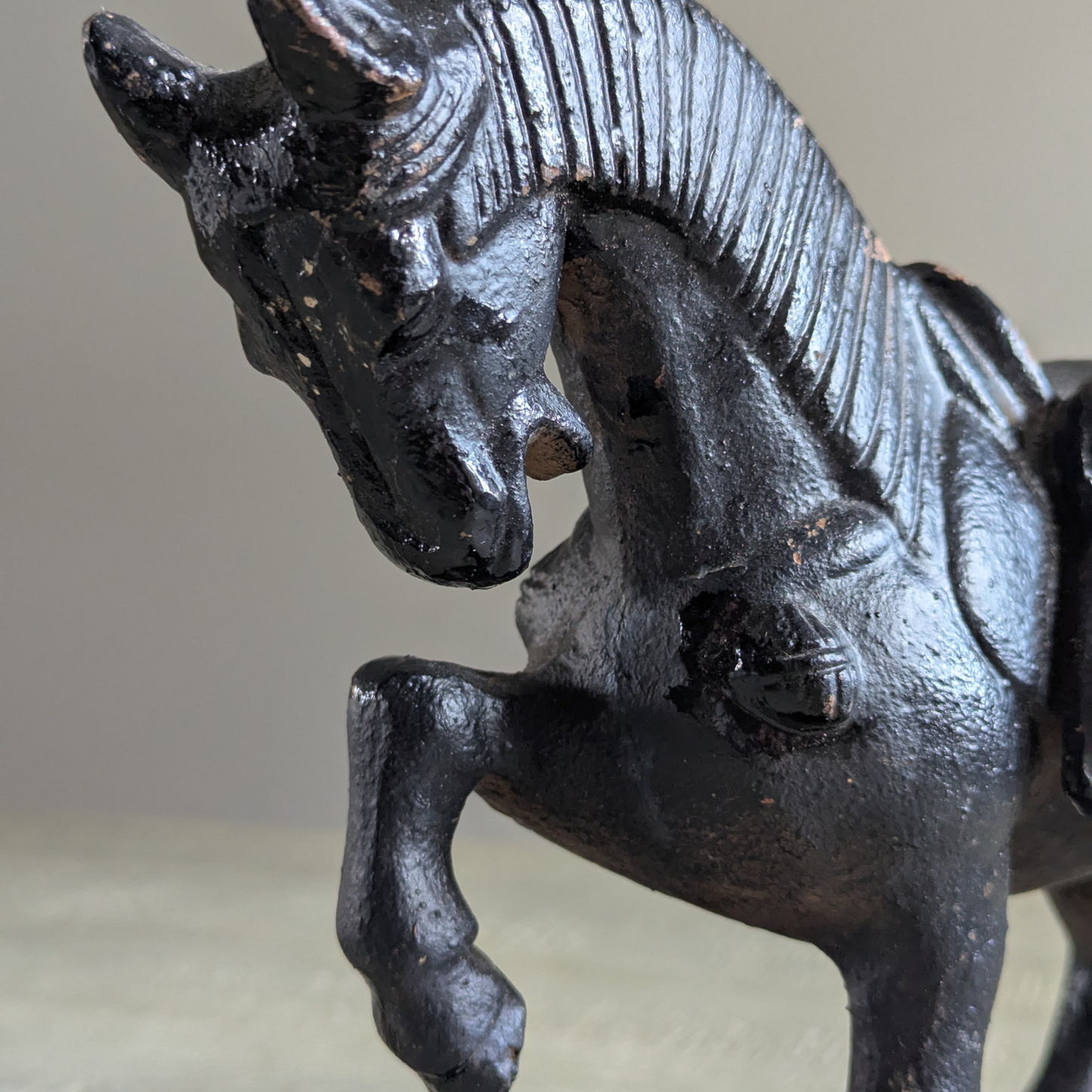 Cast-Iron Horse on Stand