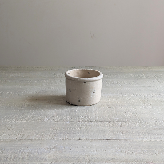 Medium Off White Cheese Strainer