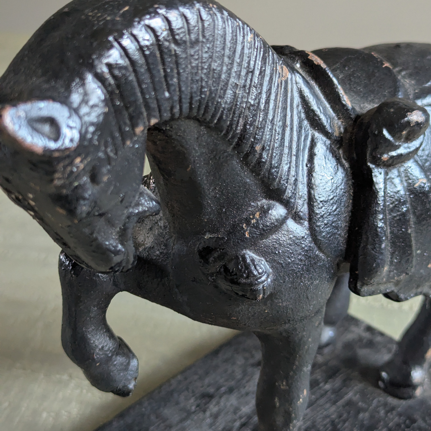 Cast-Iron Horse on Stand