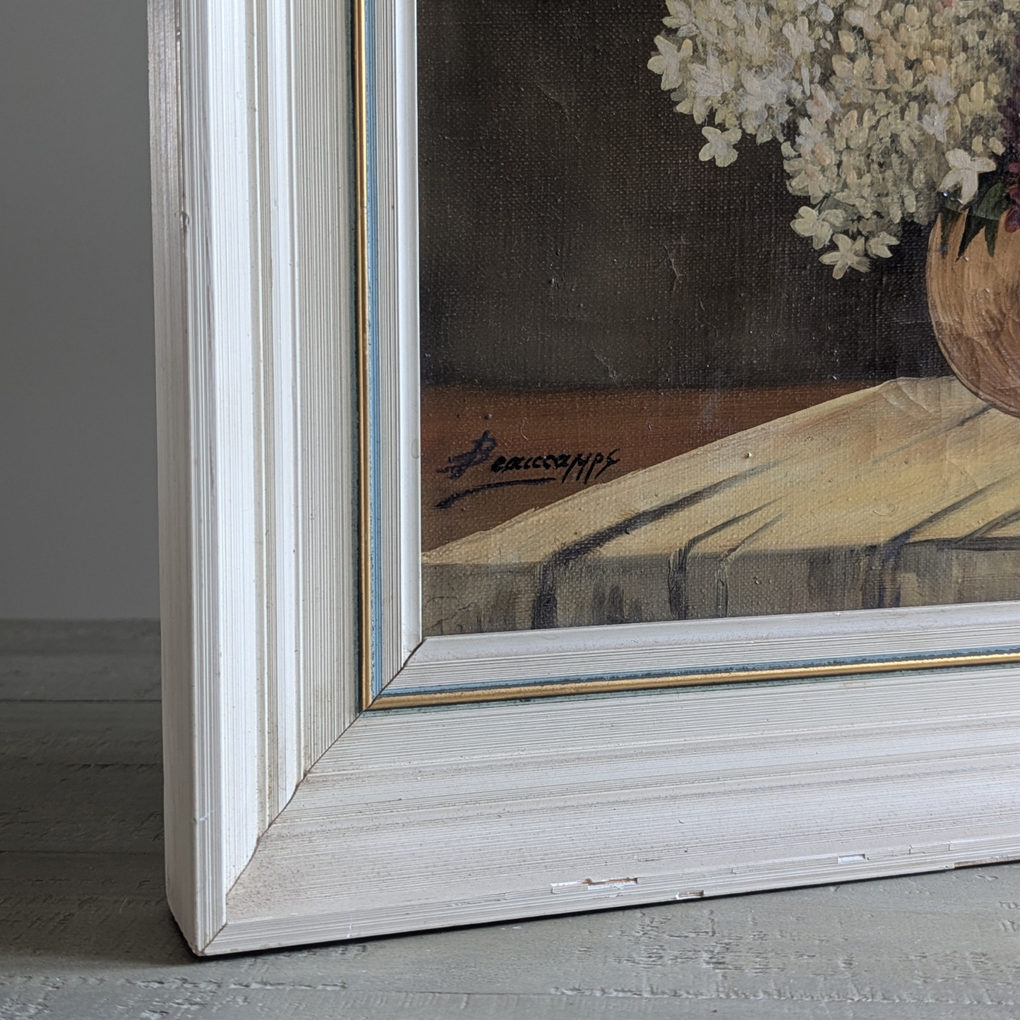 Large Framed Hyacinth Artwork