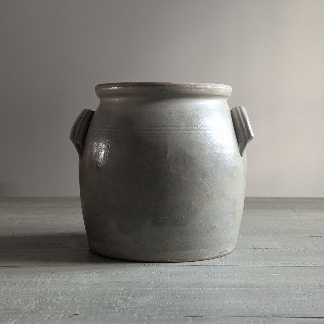 Large Beige Confit Pot