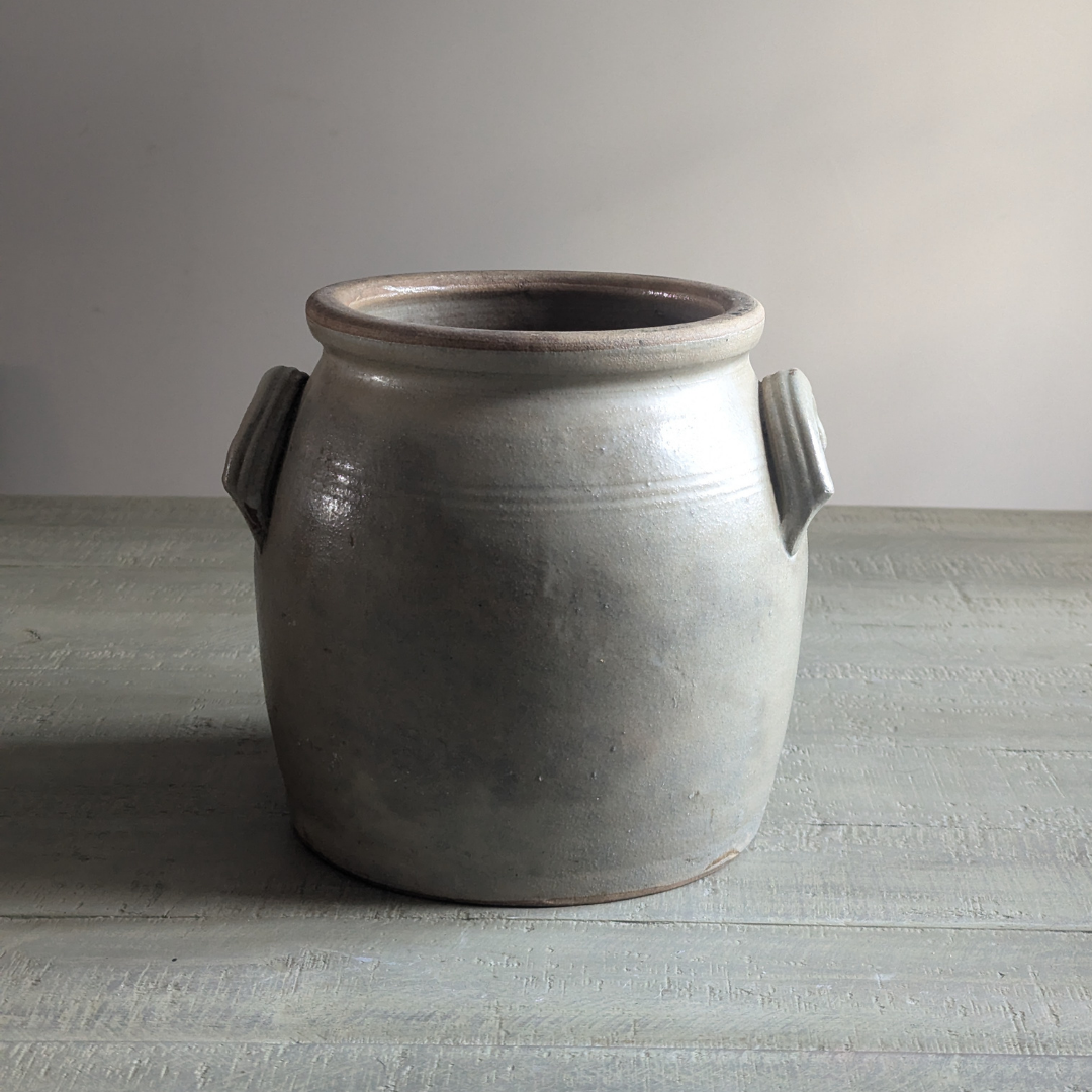 Large Beige Confit Pot