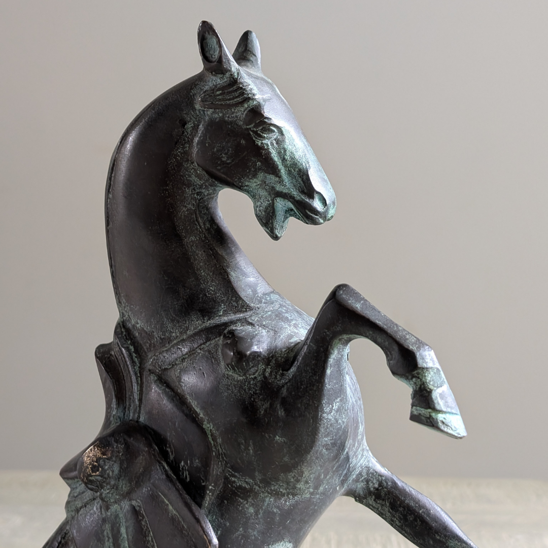 Cast Iron Horse Sculpture