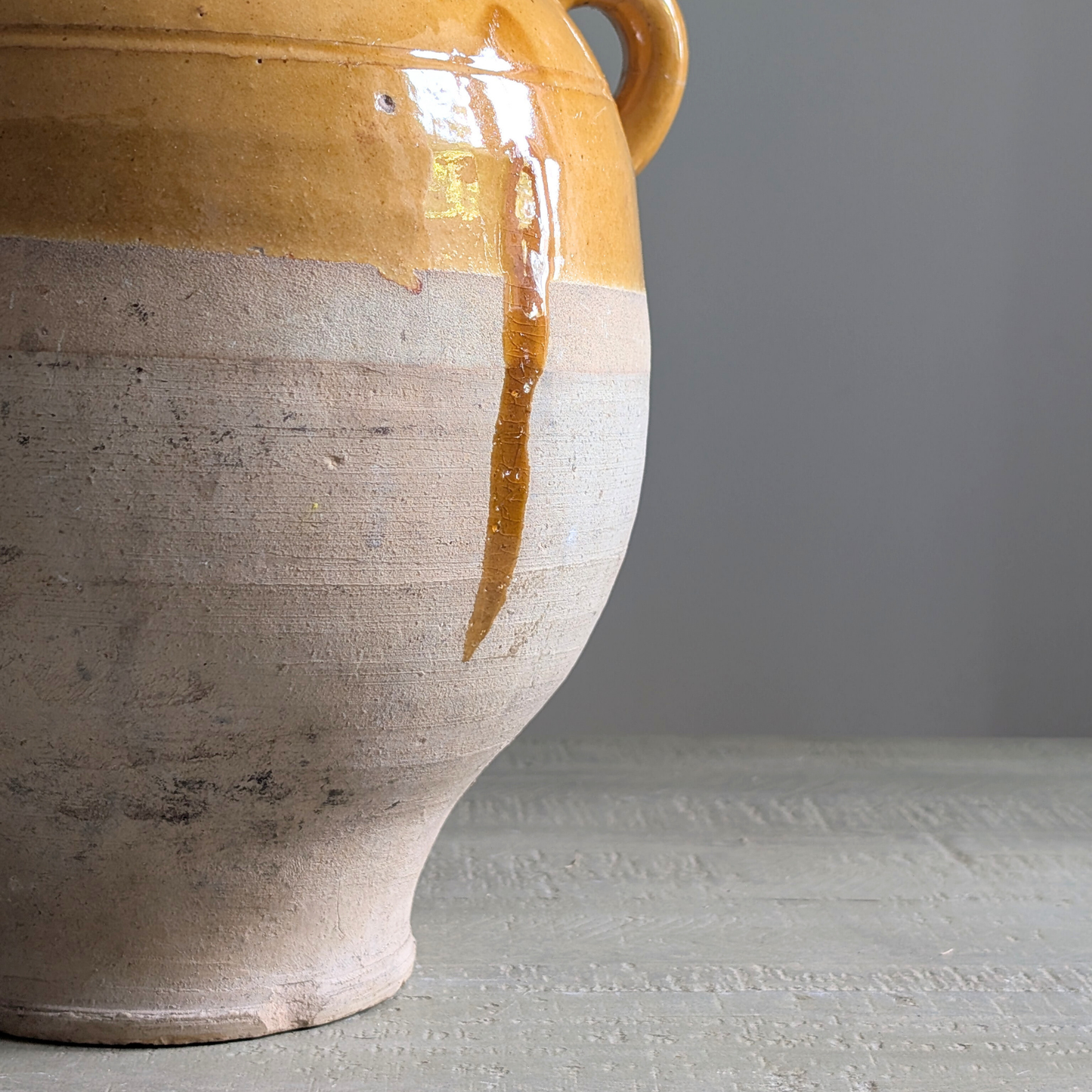 Large Yellow Nut Oil Pot