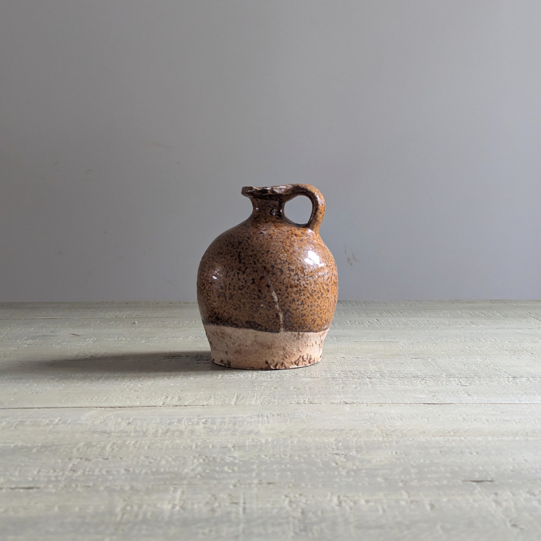 Small Burnt Orange Speckle French Jug