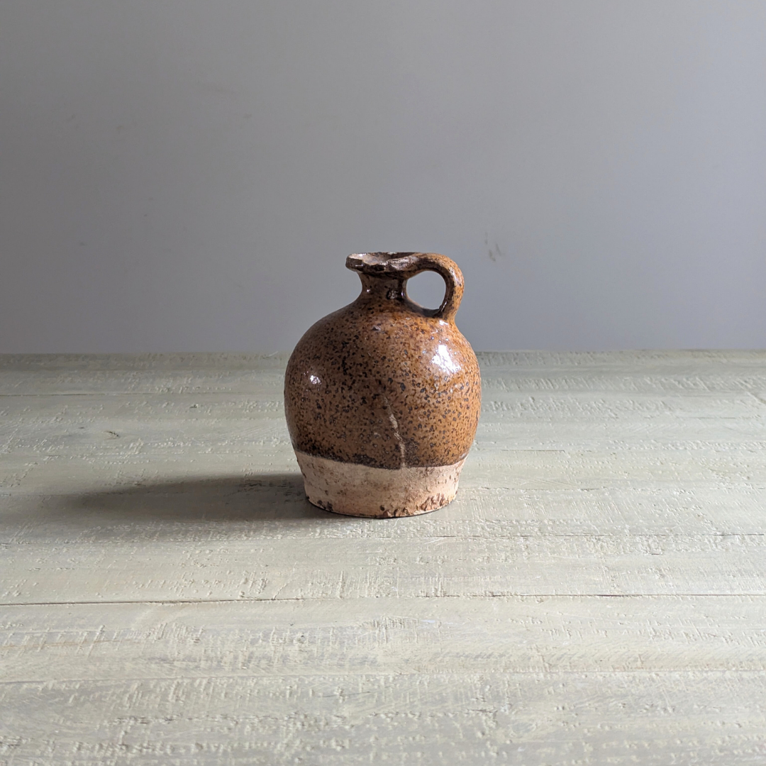 Small Burnt Orange Speckle French Jug