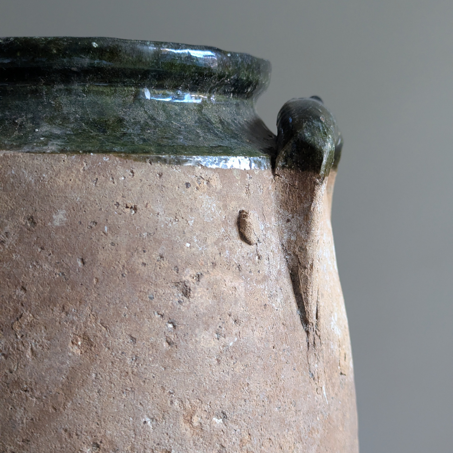 Large Green Glaze Turkish Pot