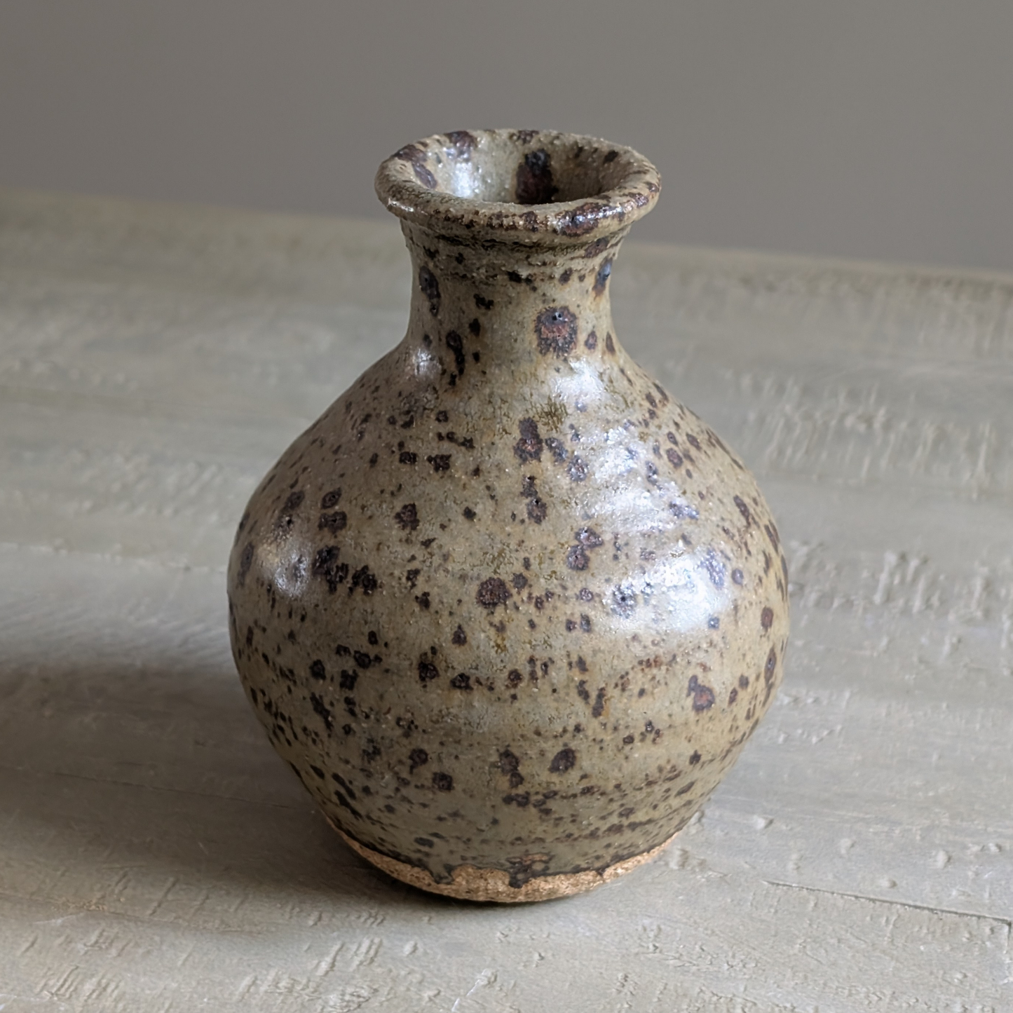 Studio Pottery Speckled Bud Vase