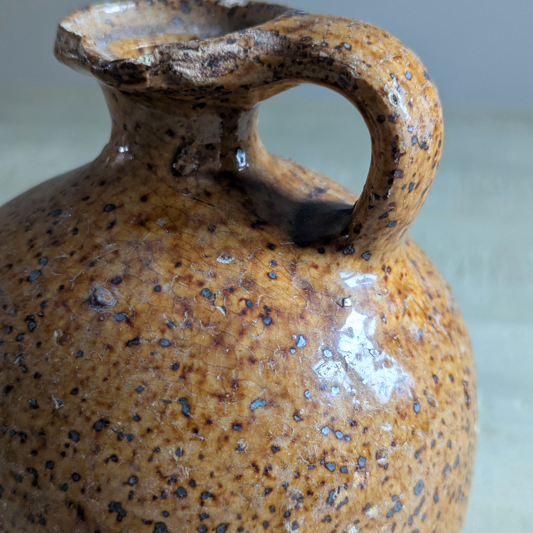 Small Burnt Orange Speckle French Jug