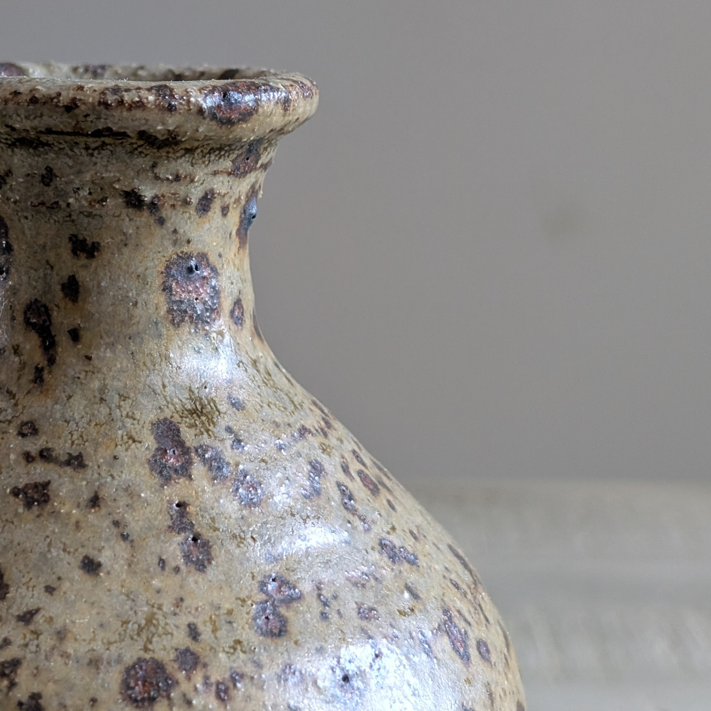 Studio Pottery Speckled Bud Vase