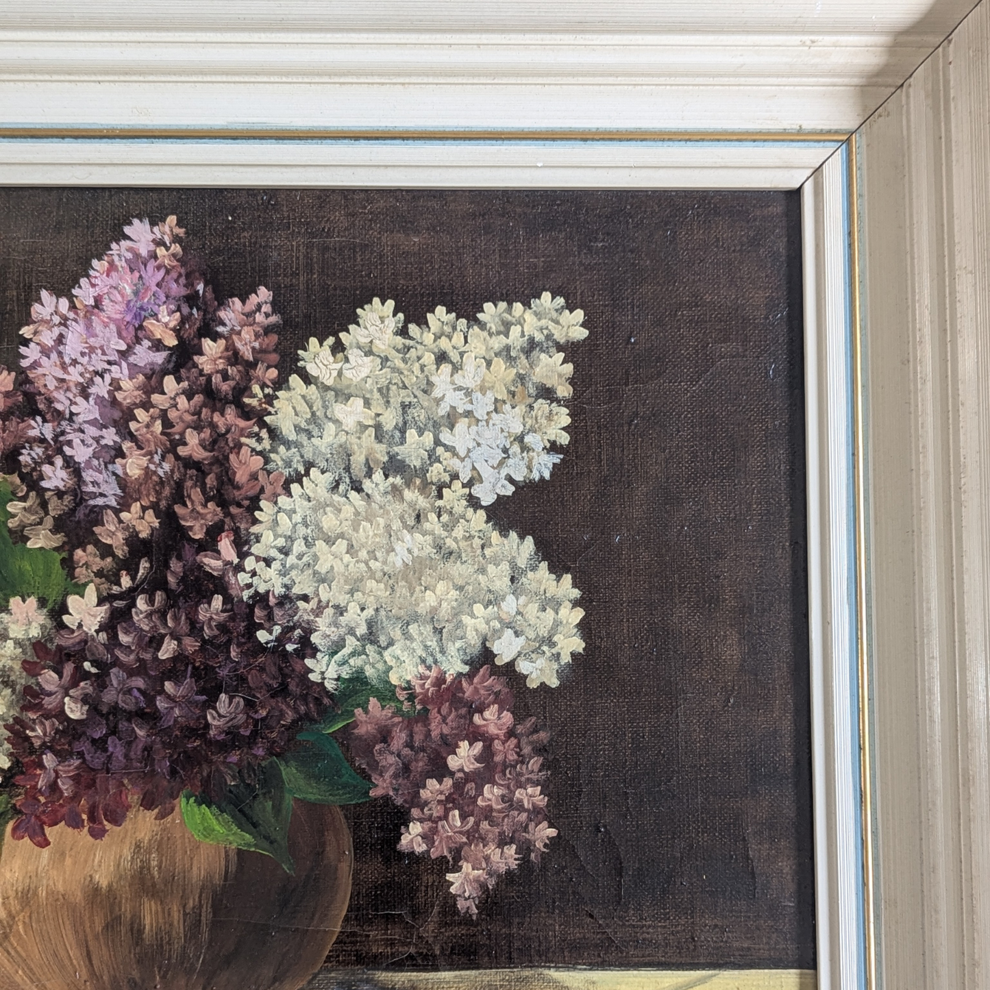 Large Framed Hyacinth Artwork