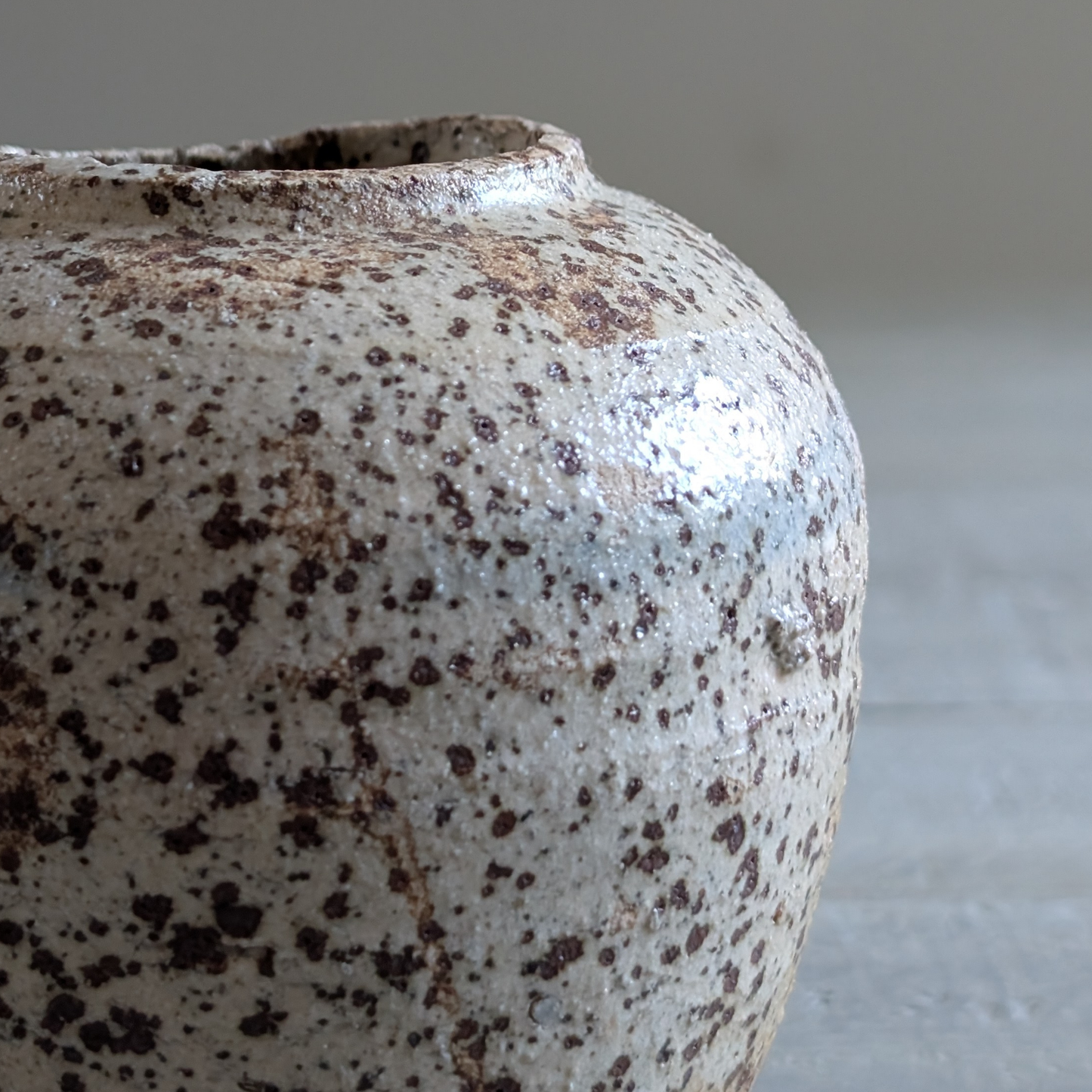 Small Speckled Ginger Jar