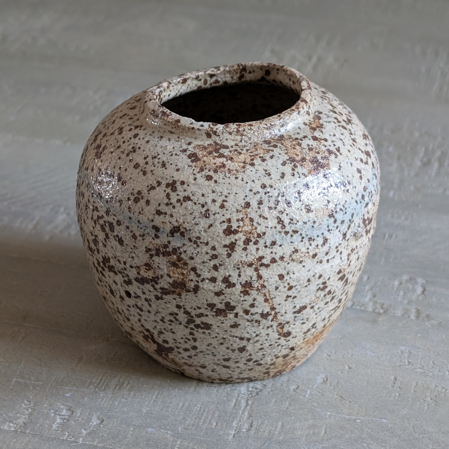 Small Speckled Ginger Jar