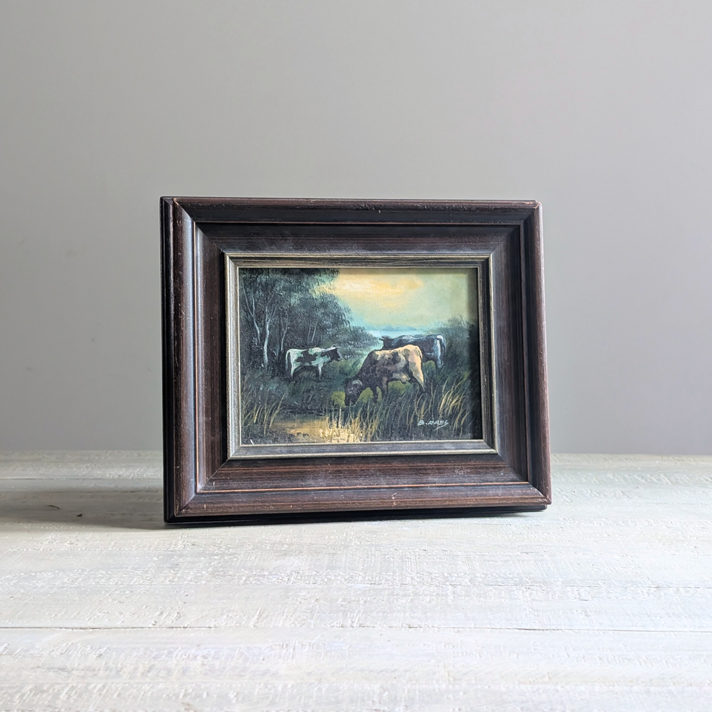 Framed Cows Artwork