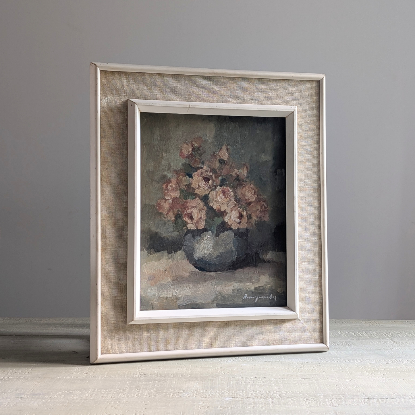 Framed Floral Bouquet Artwork