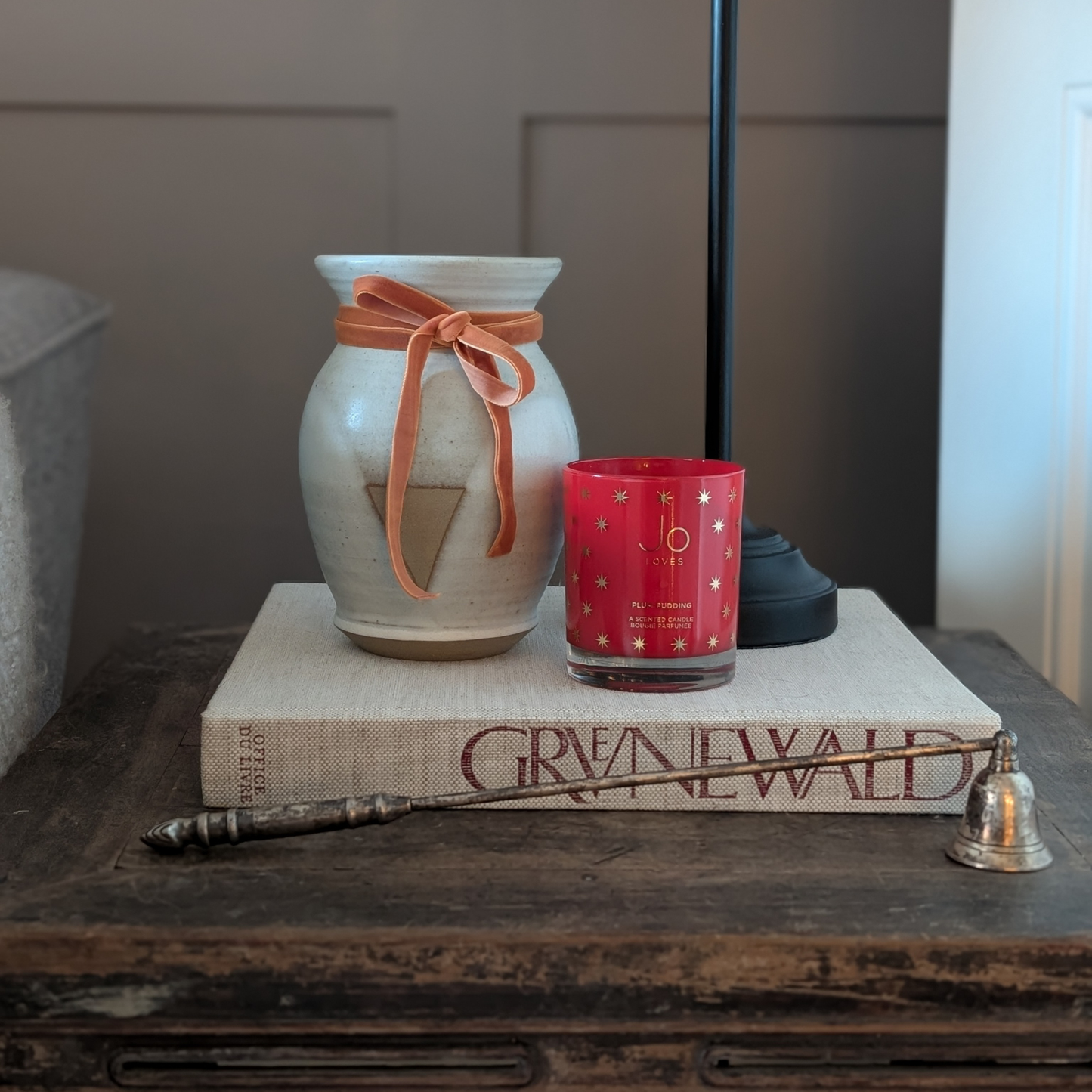 White Glazed Studio Pottery Vase