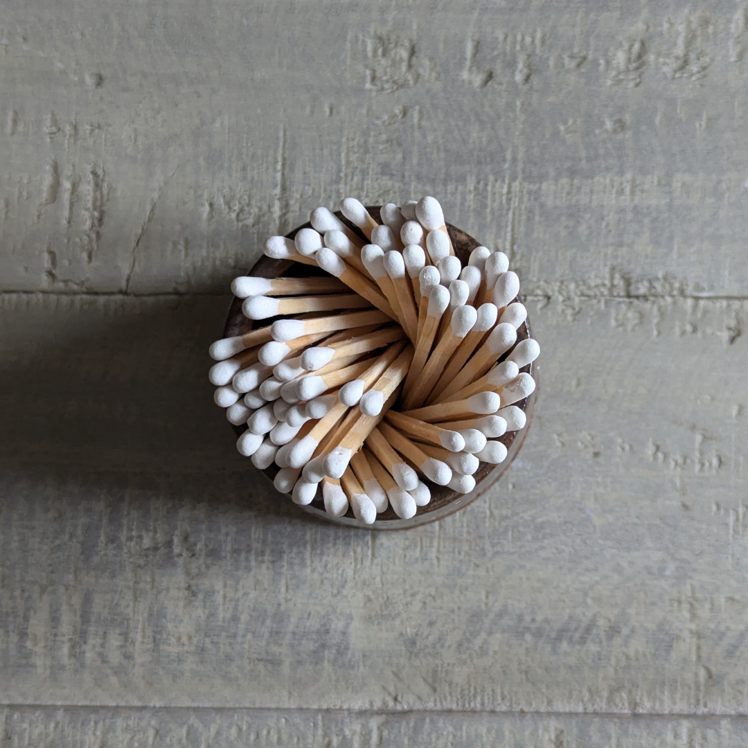 Studio Pottery Brown Matchstick Pot