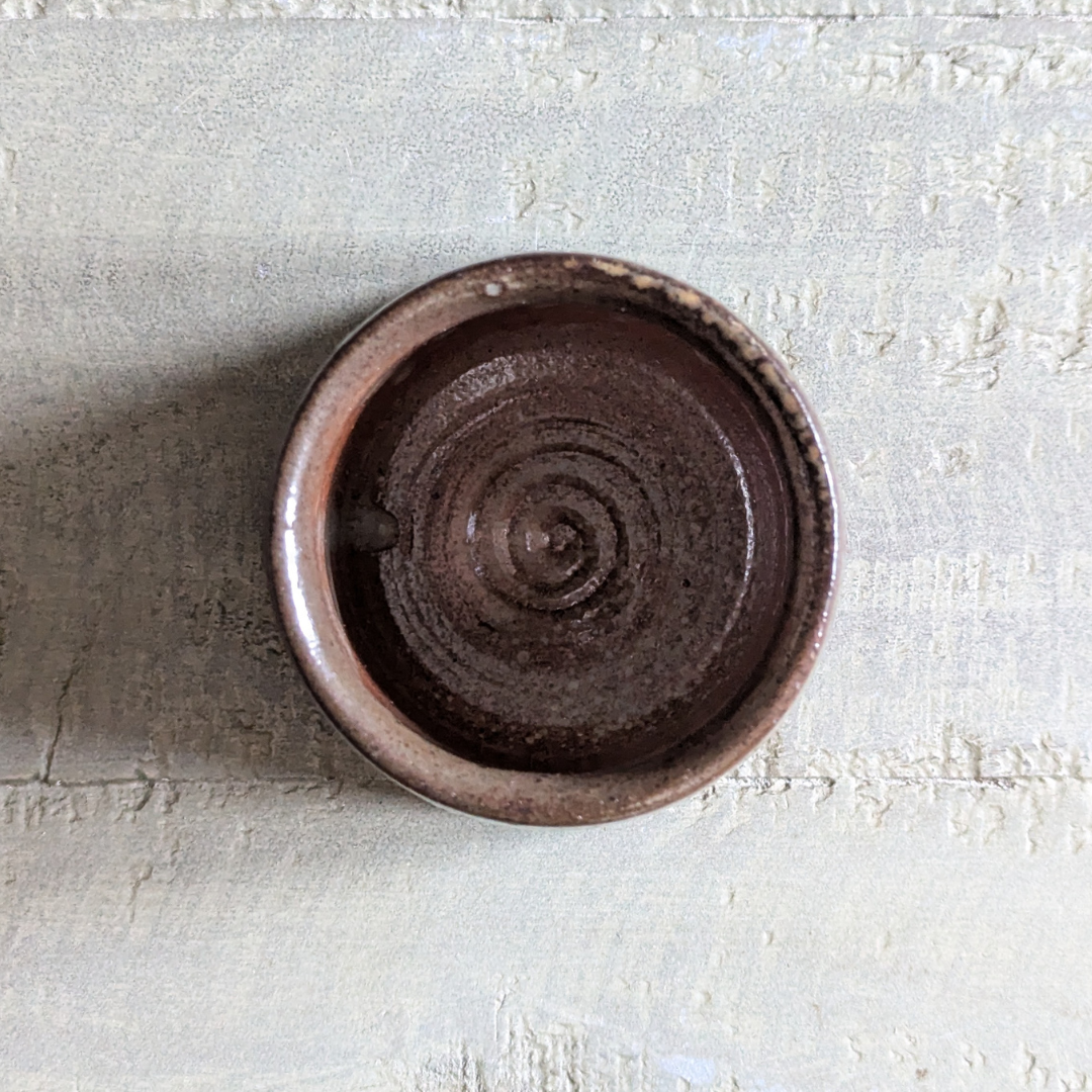 Studio Pottery Brown Matchstick Pot