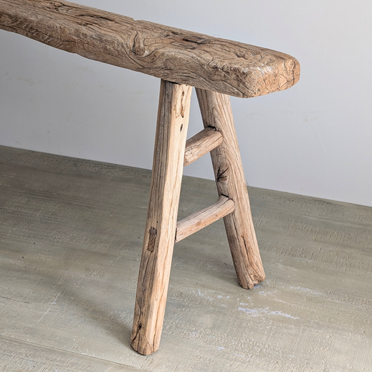 Reclaimed Elm Pig Bench 2