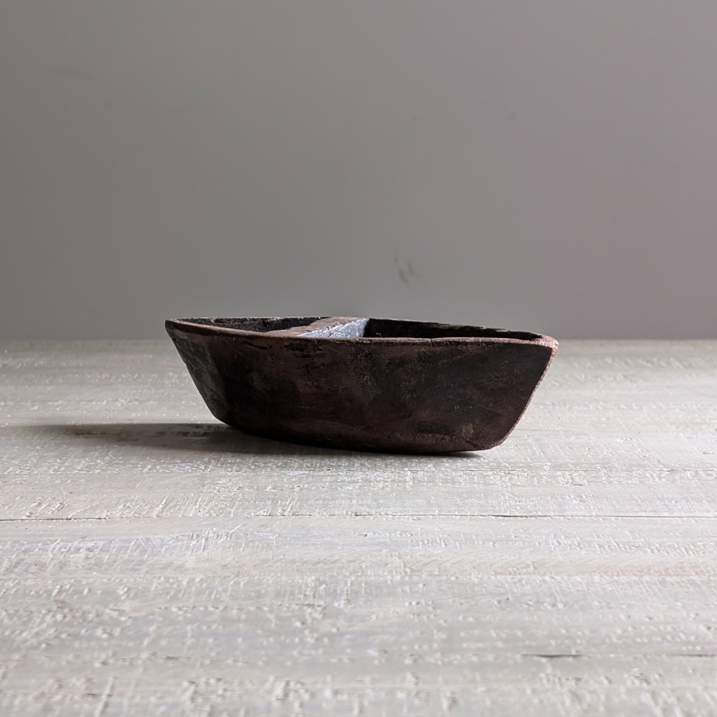 Handcarved Wooden Spice Boat