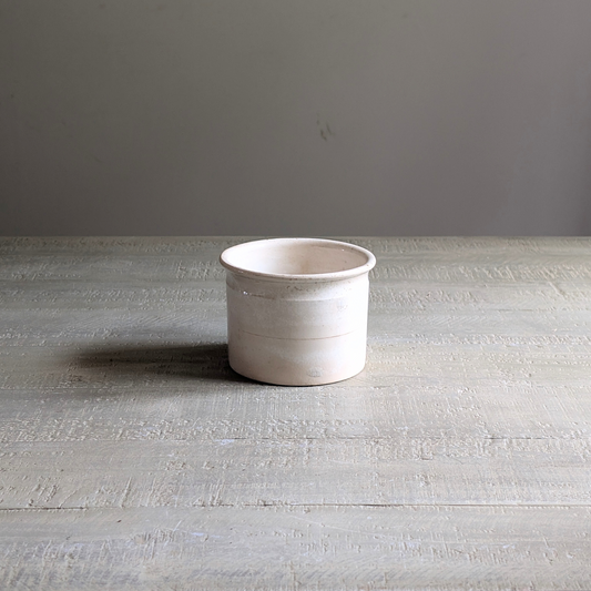 Medium Cream Mottled Pot
