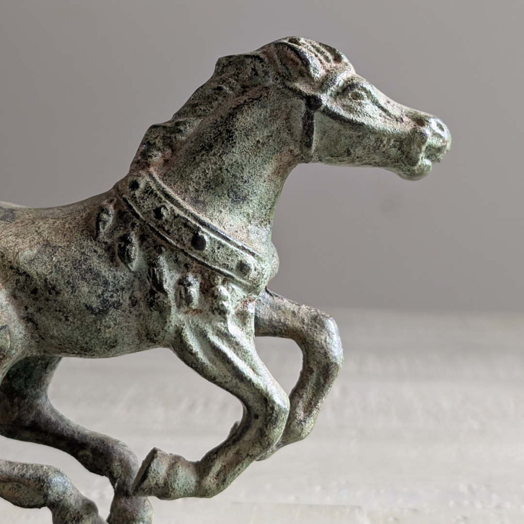 Galloping Bronze Horse Sculpture
