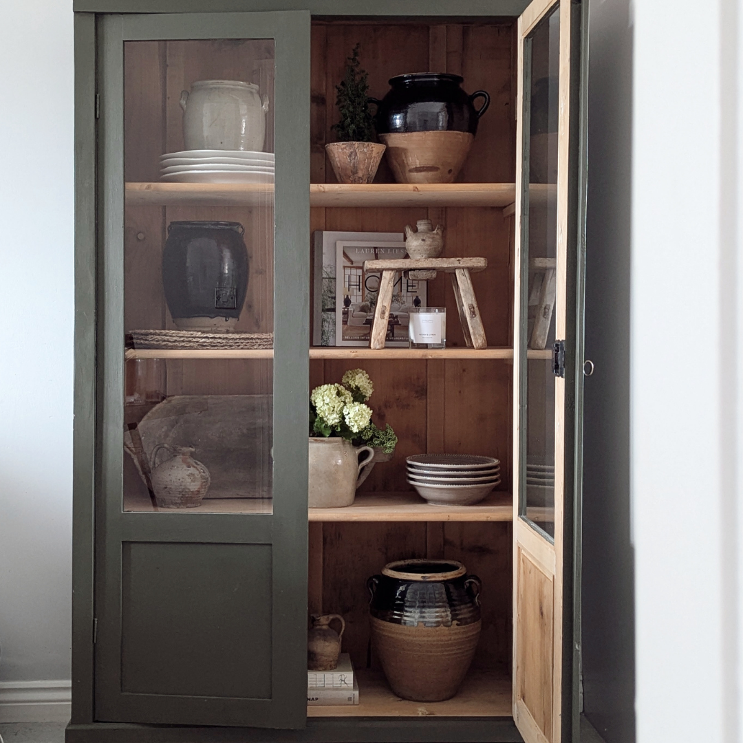 Large Half Glaze Black Pot