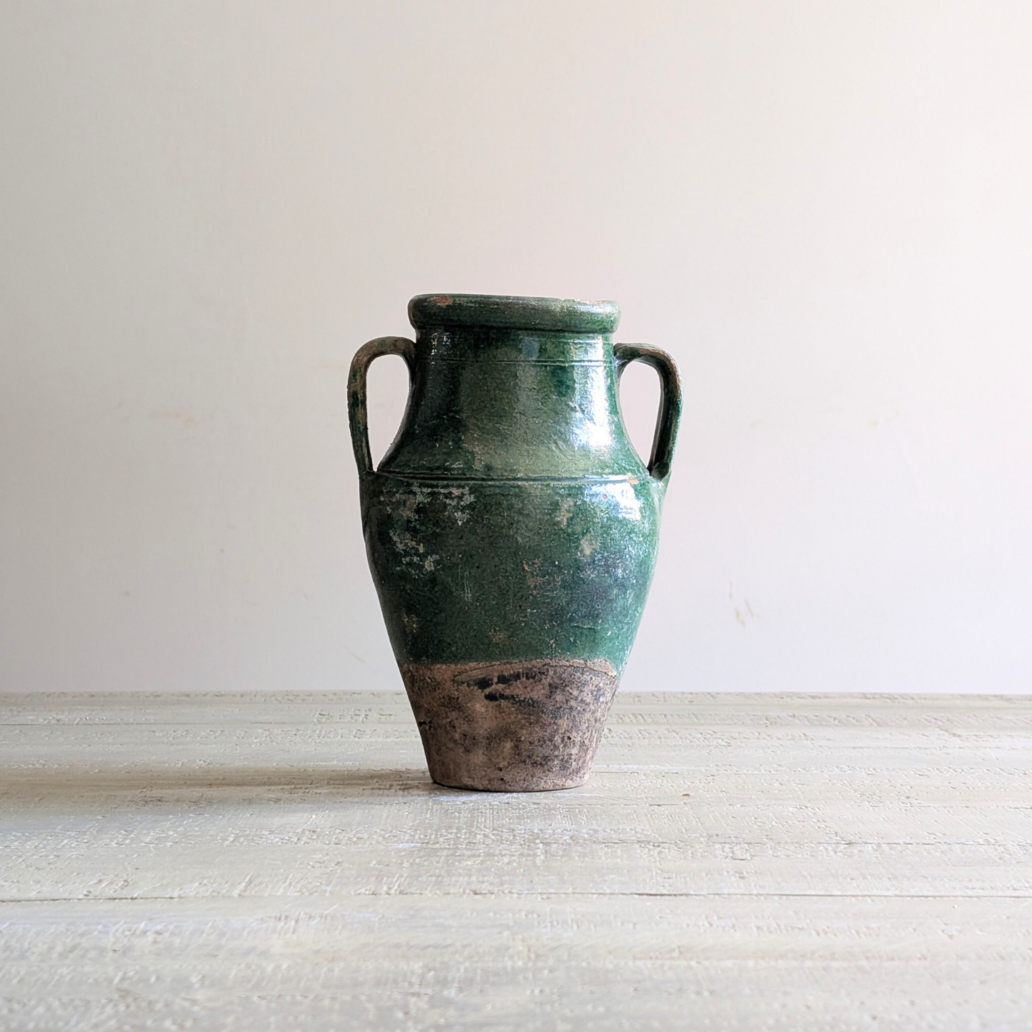 Green Double Handled Turkish Pot