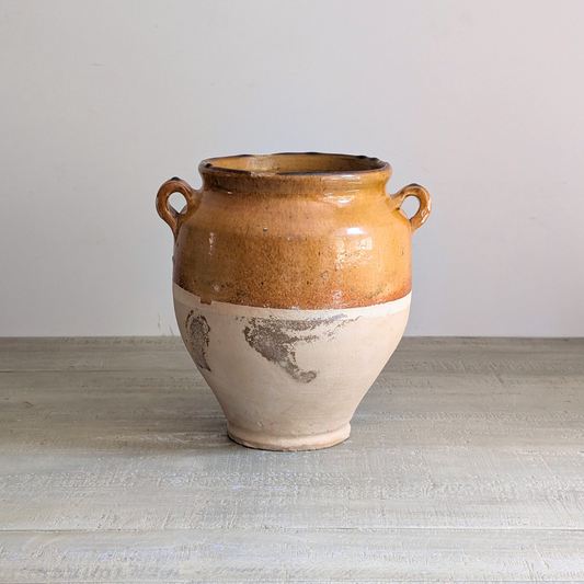 Large Yellow Confit Pot 2