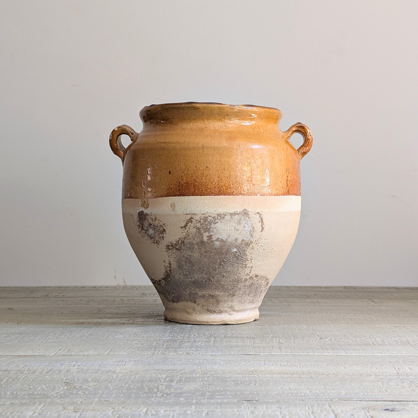 Large Yellow Confit Pot 2