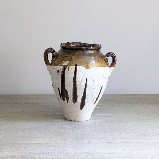 Large Moroccon Glazed Pot