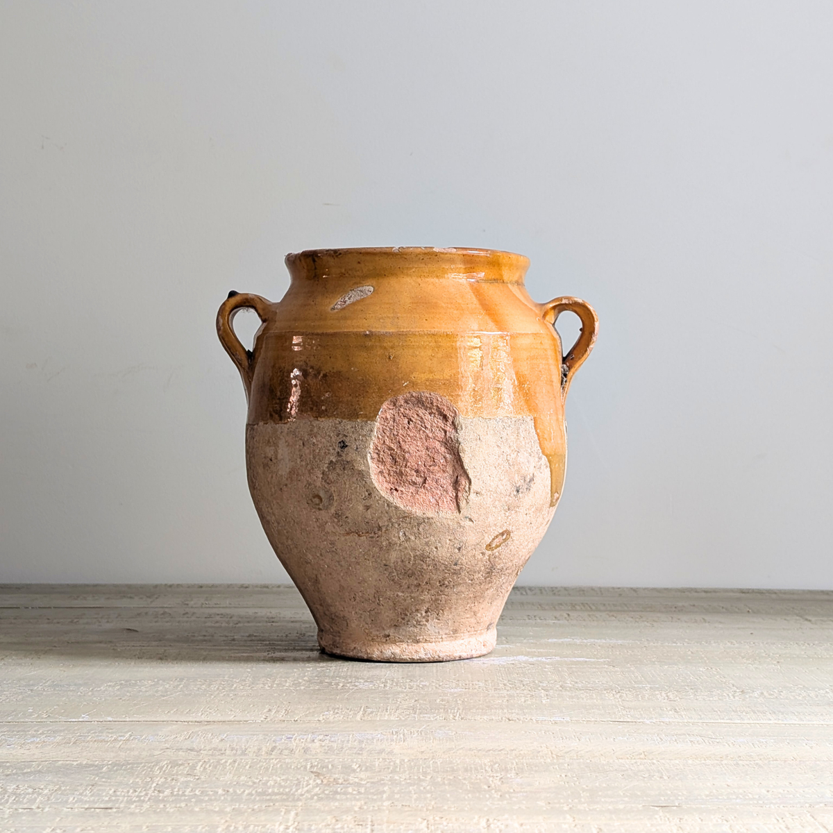 Large Yellow Confit Pot 2