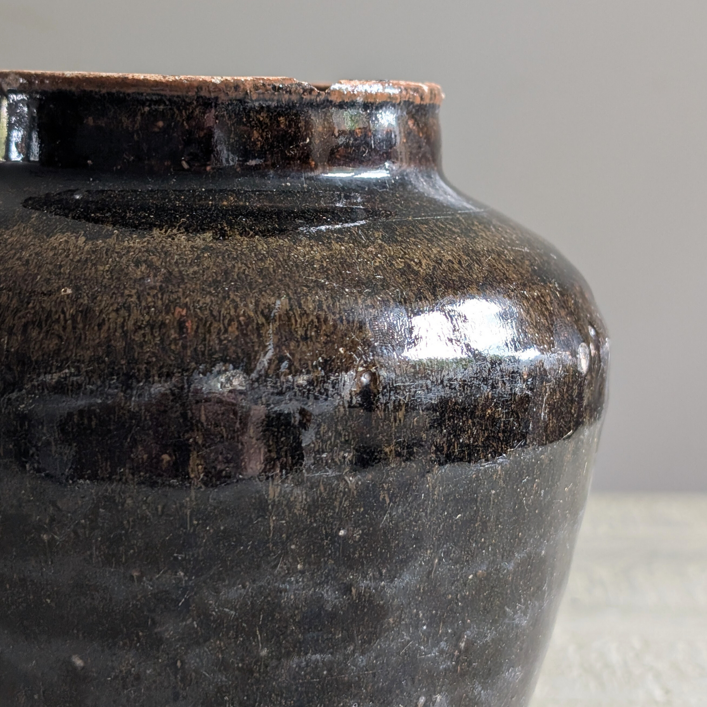 Small Black Chinese Pot