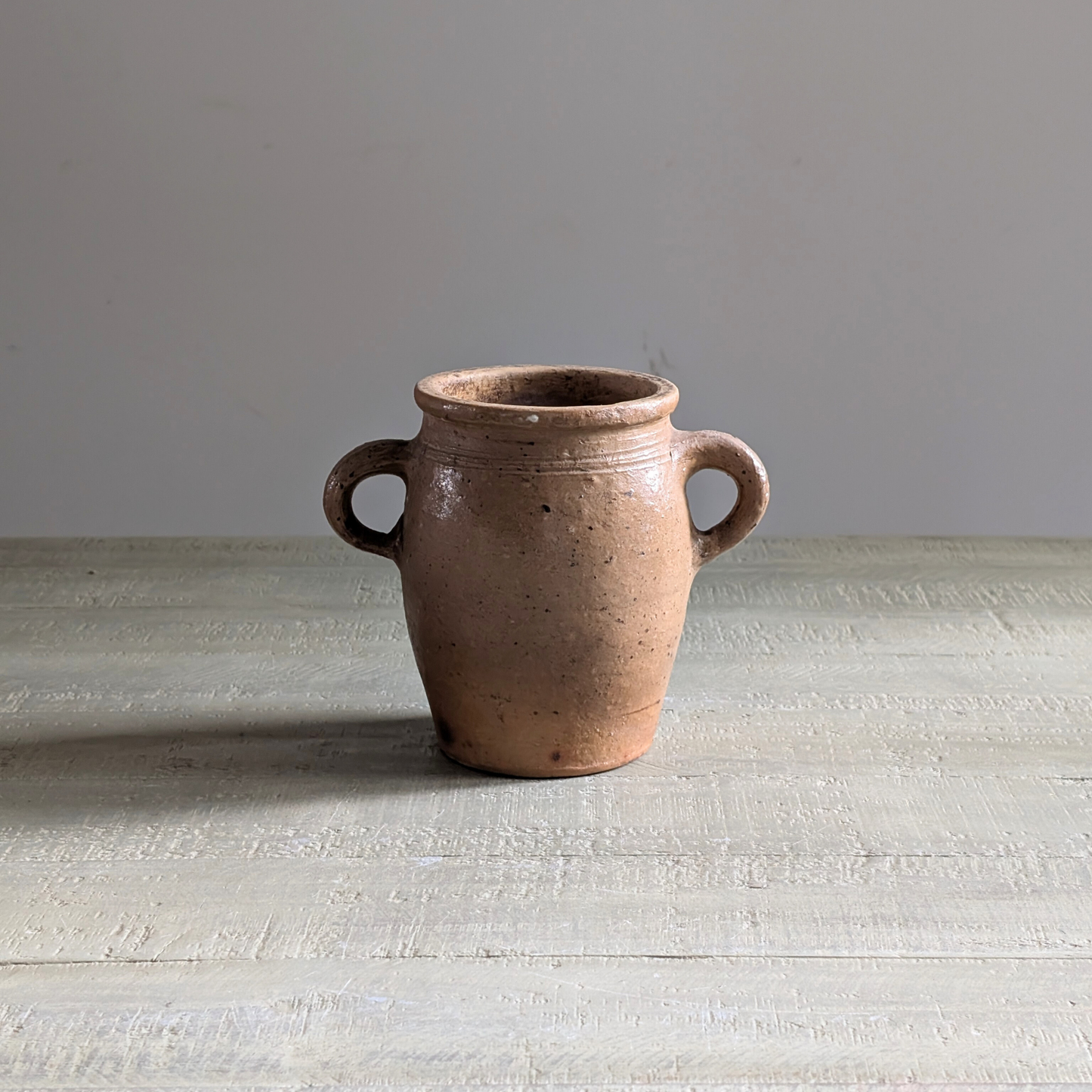 Small Brown Double Handled Pot
