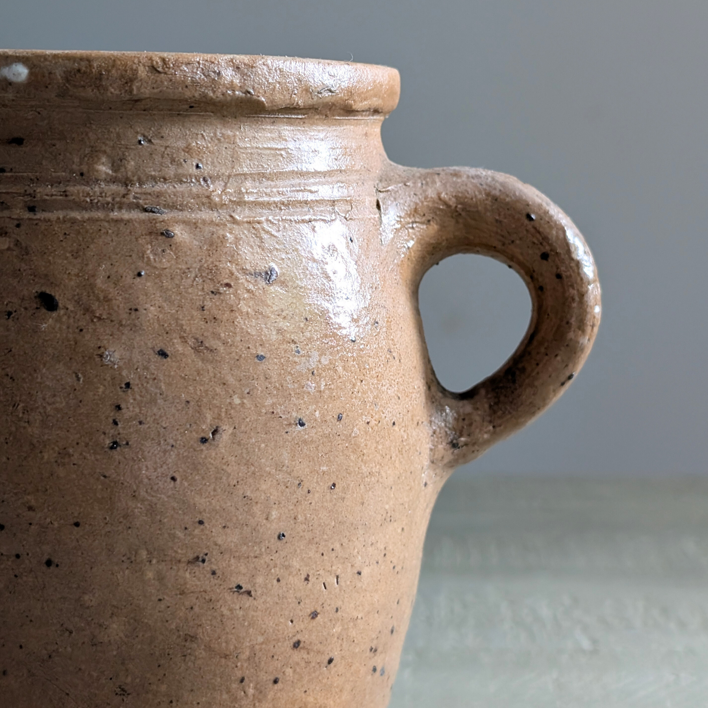 Small Brown Double Handled Pot