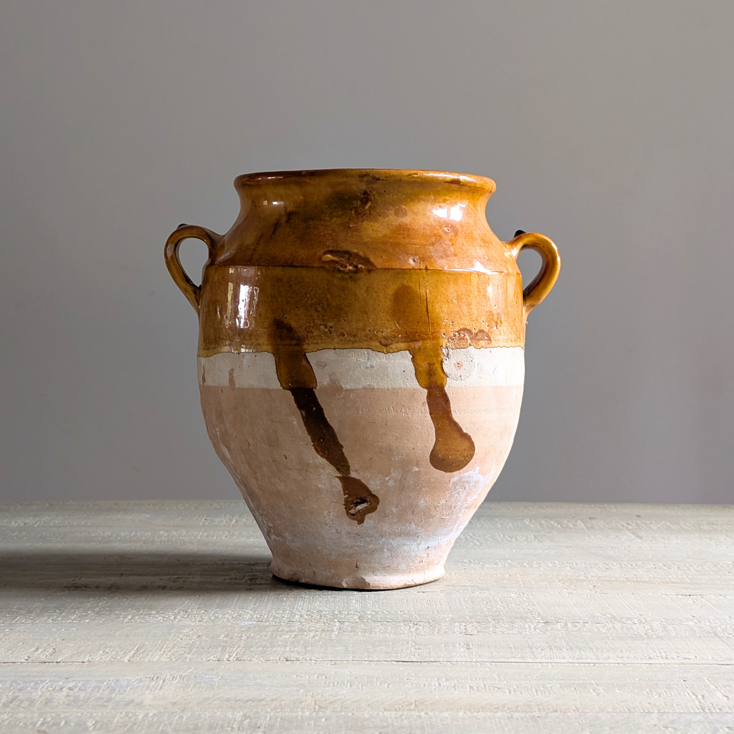 Large Yellow Confit Pot 1